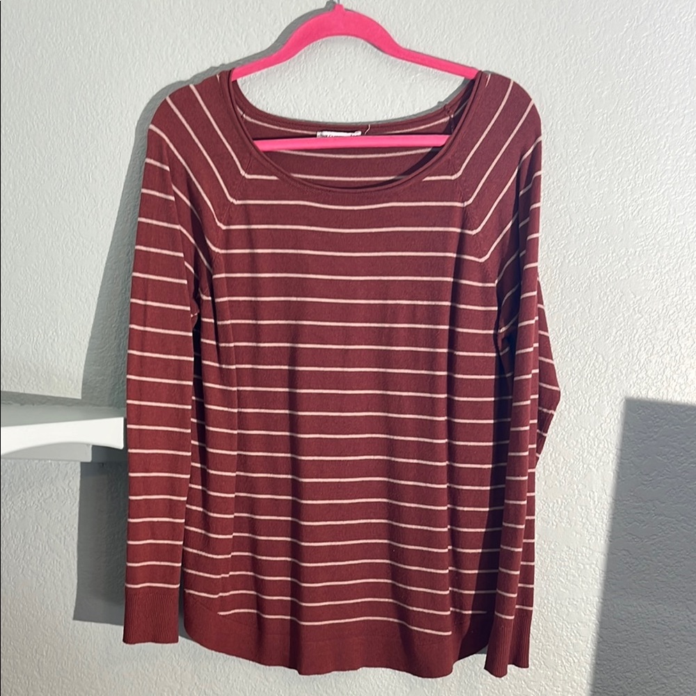 Striped Maroon Sweater